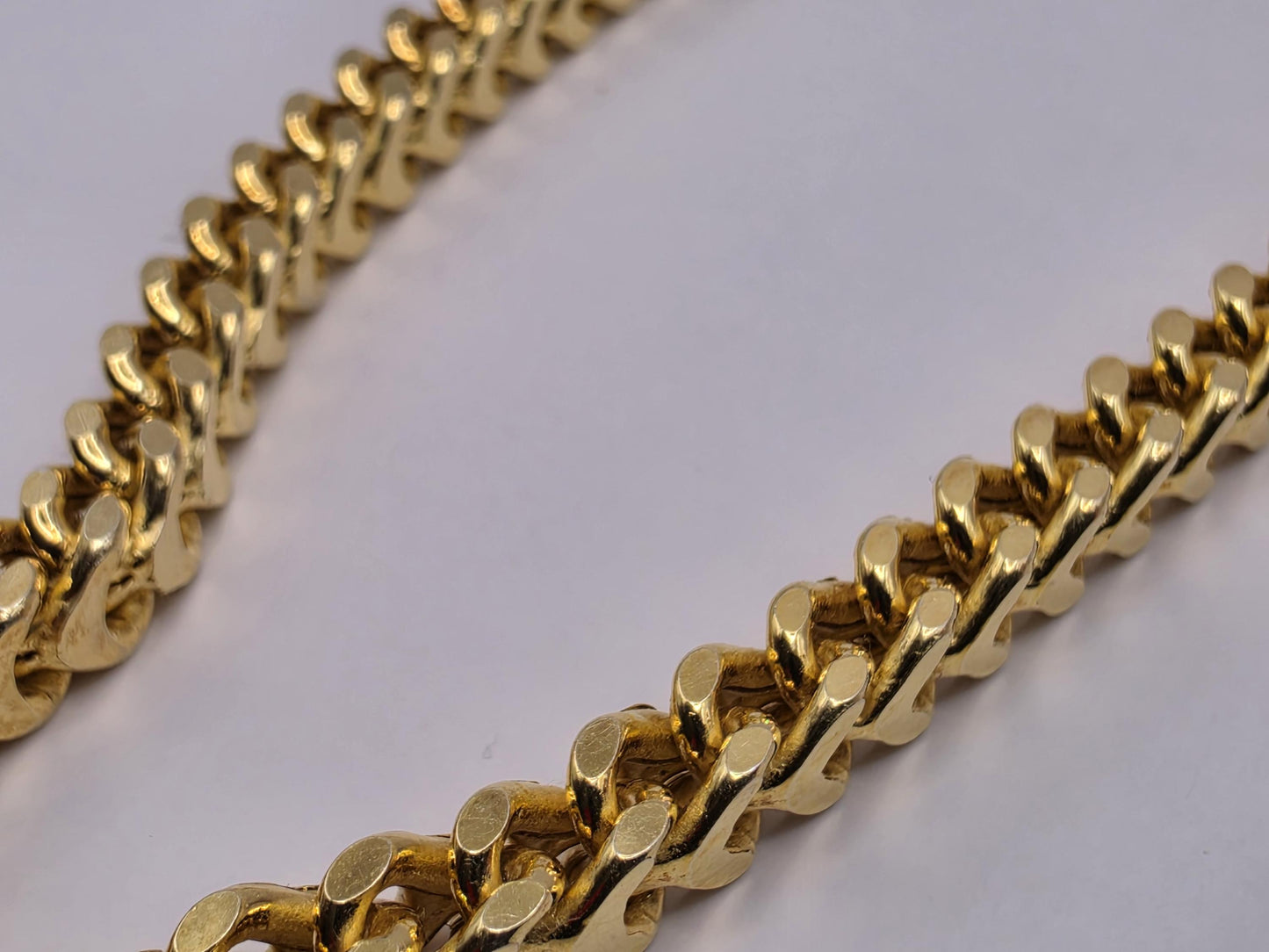 Gold Plated Sterling Silver Curb Necklace 30" 5.5mm - view 2