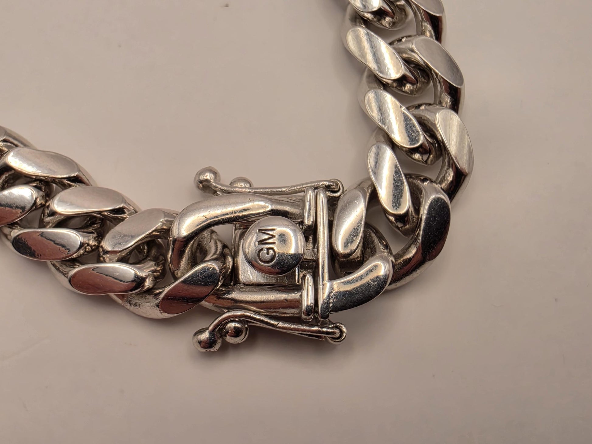 Heavy Sterling Silver Cuban Link Chain 22 Inch 8.3mm Mens 90 Grams Curb Necklace Box Clasp Statement Jewelry Gift