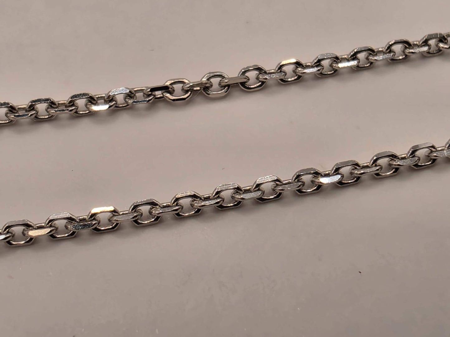 14K White Gold 4.11 CT Lab Diamond Solitaire Necklace 20 Inch 4g Solid Gold Fine Jewelry Gift for Her