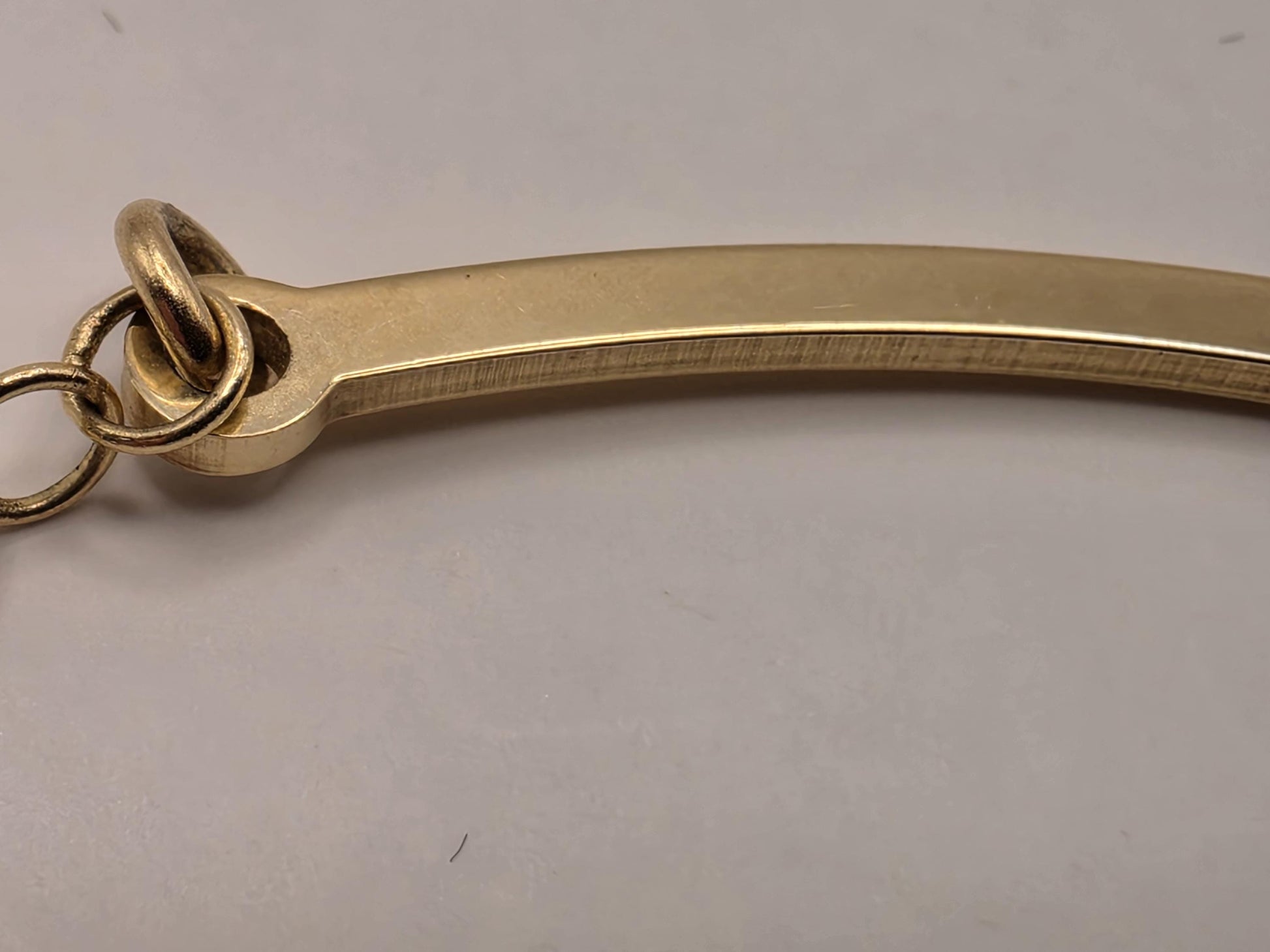 14K Yellow Gold Cross Bar Bracelet Adjustable 6.5 Inch 6.5 Inch adjustable 7.3g Solid Gold Religious Fine Jewelry Gift