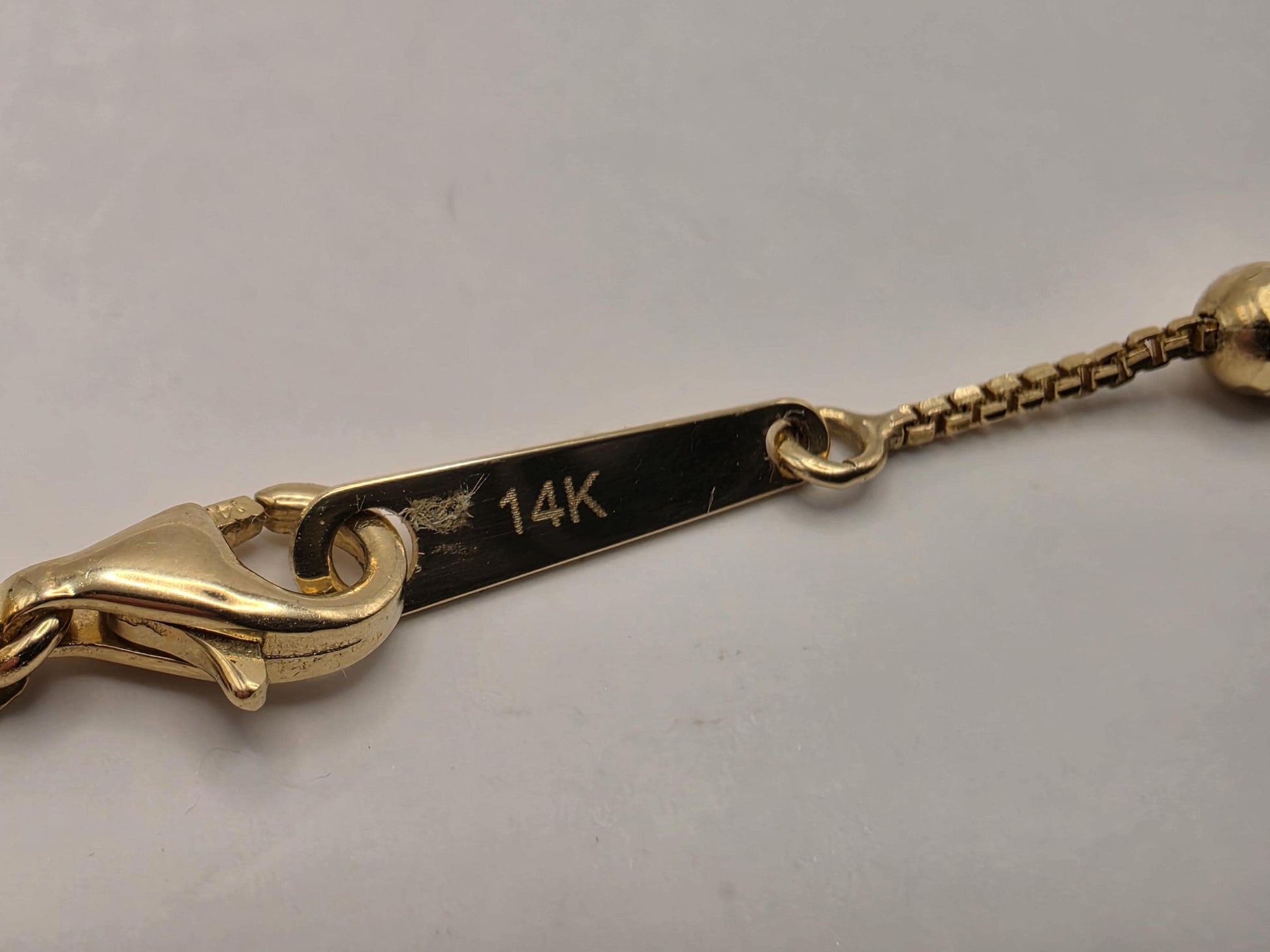 14K Yellow Gold Cross and Medallion Charm Bracelet 7.5 Inch 4.2g Solid Gold Religious Fine Jewelry Gift