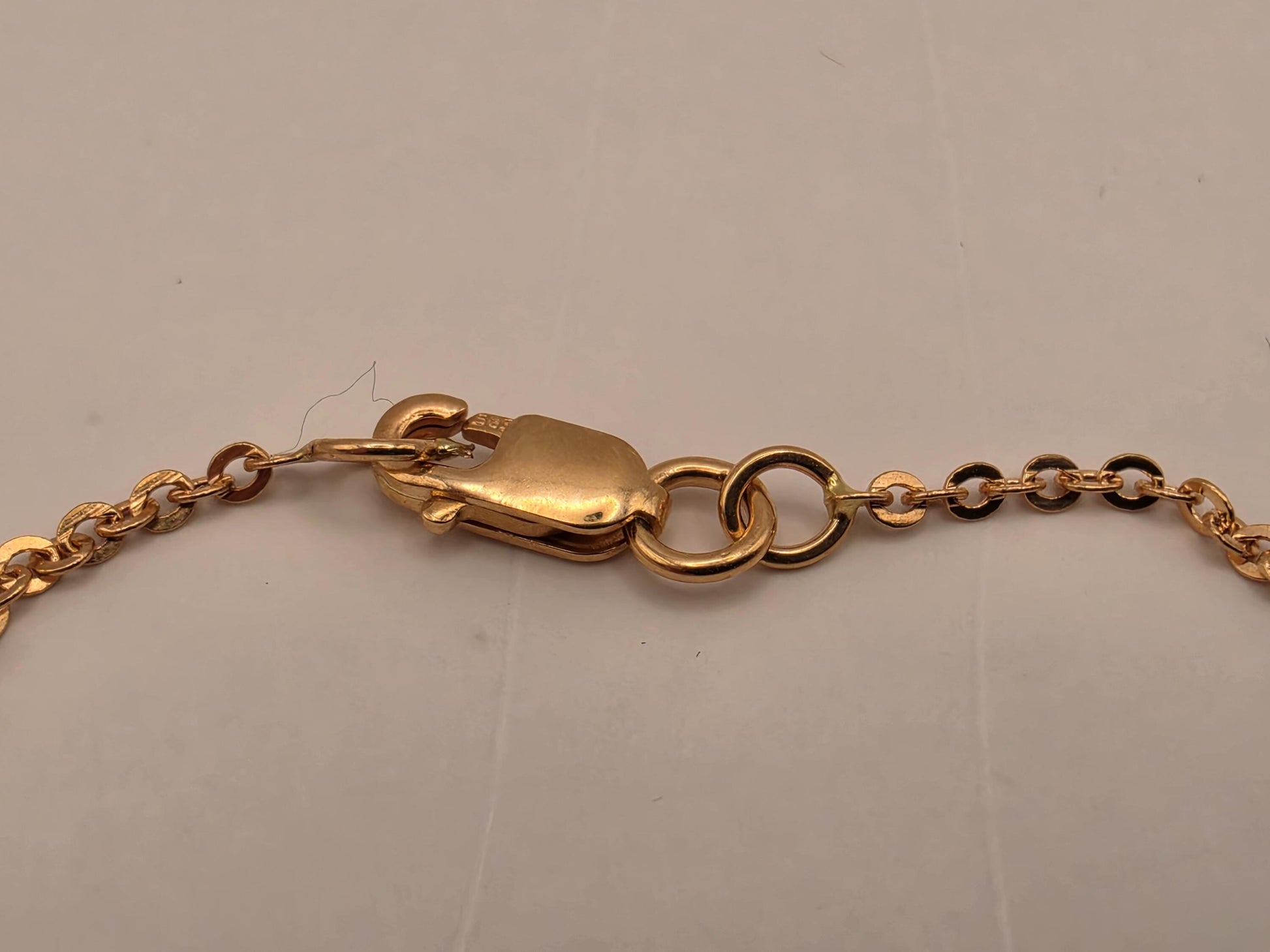 14K Rose Gold Diamond Sapphire Evil Eye Bracelet 6 Inch 0.16 CTW Fine Jewelry