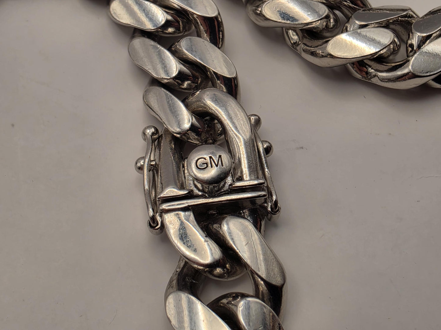 Extra Heavy Sterling Silver Cuban Link Chain 20 Inch 12.8mm Mens 196.1 Grams Solid Curb Necklace Box Clasp Statement