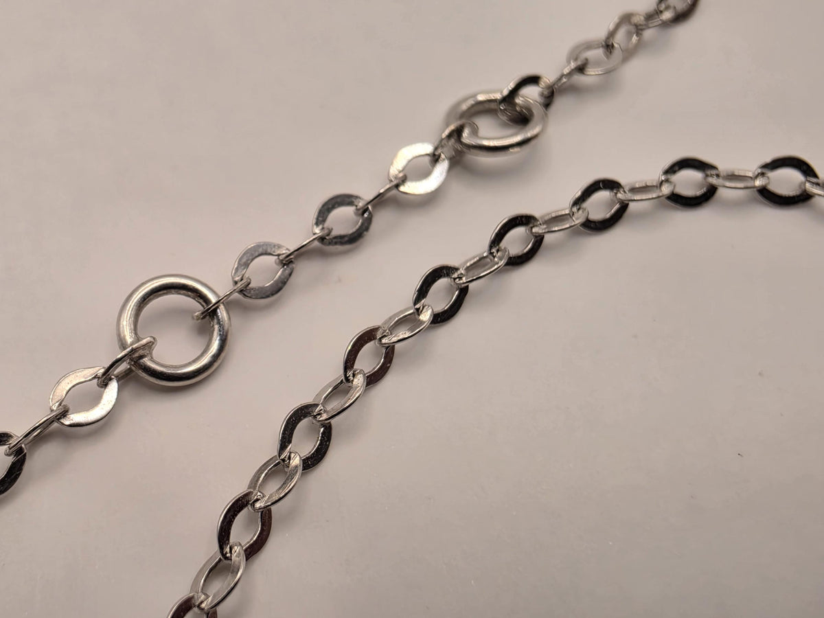 14K White Gold Evil Eye Bracelet, Blue Sapphire & Lab-Grown Diamond Pavé, Adjustable 7 Inch Fine Jewelry