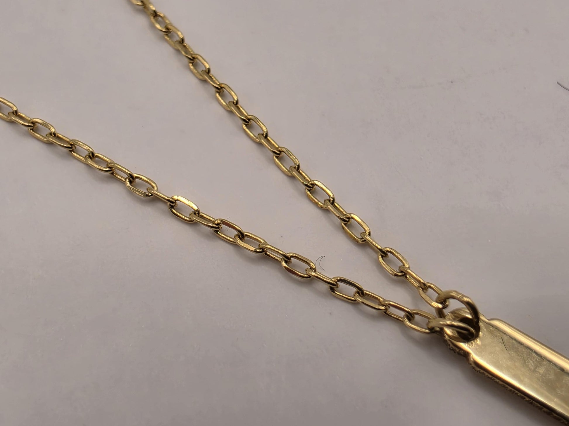 18K Yellow Gold Jesus Cross Pendant Necklace 16 Inch 2.2g Solid Gold Religious Fine Jewelry Gift
