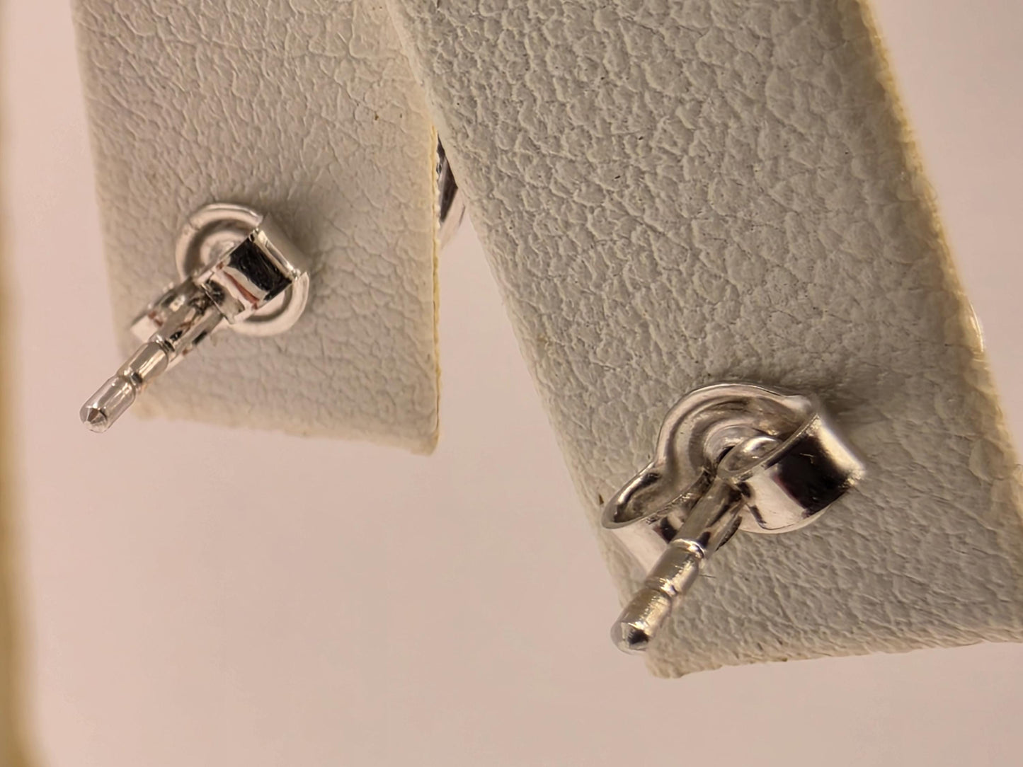 14K White Gold Faceted Ball Stud Earrings 0.25 Inch 2g Solid Gold Fine Jewelry Gift for Her