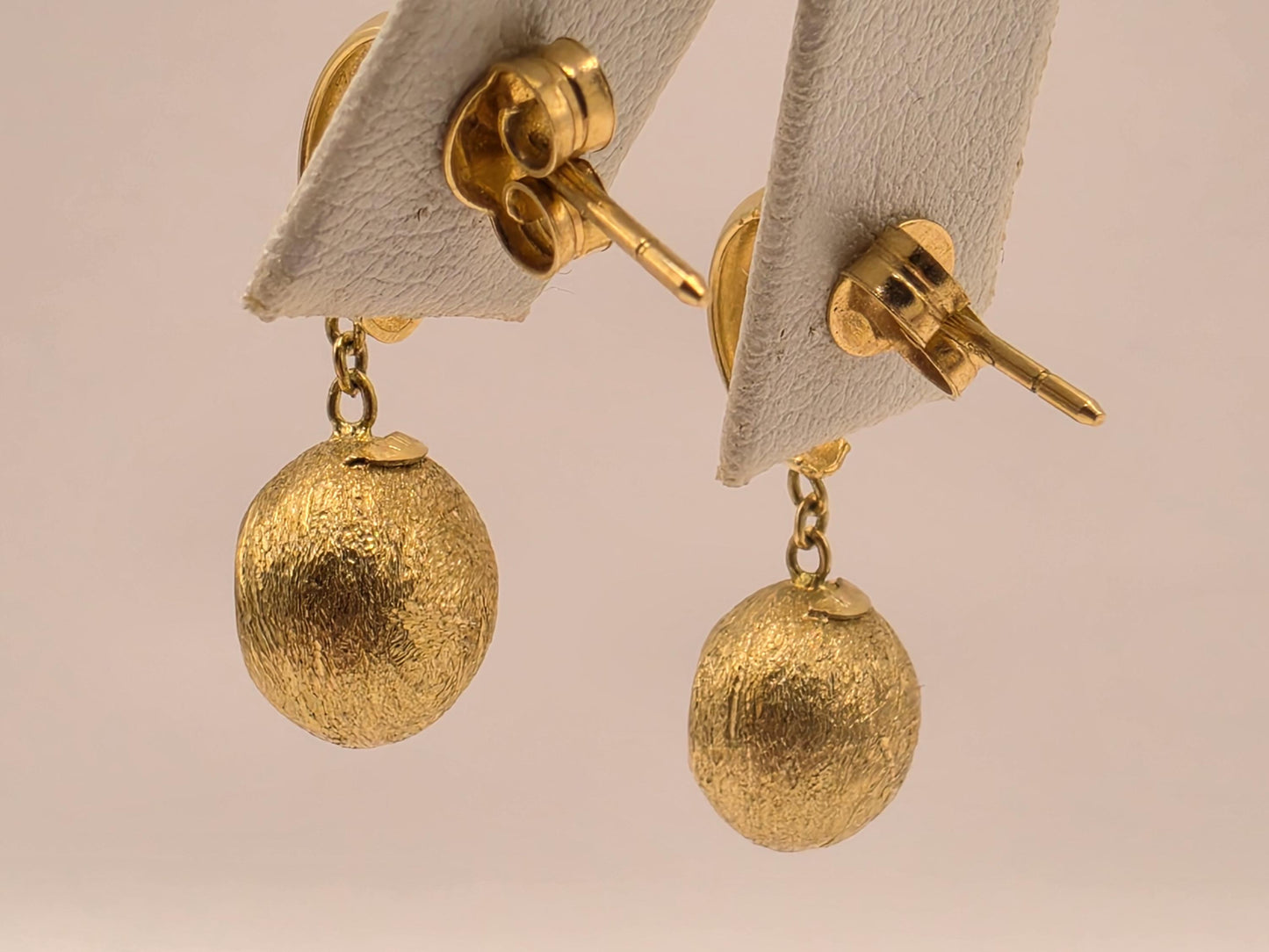 14K Yellow Gold Smoky Quartz Drop Earrings 0.375 Inch 3.2g Solid Gold Fine Jewelry Gift for Her