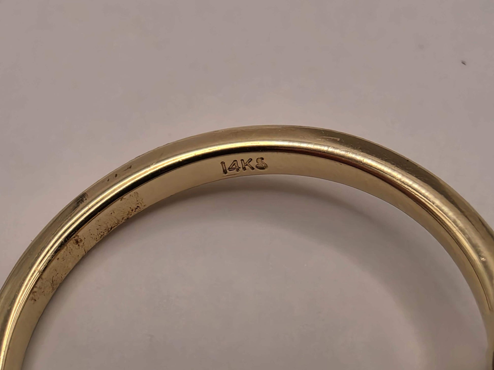 14K Yellow Gold Two-Stone Bypass Ring Size 7 3.7g Solid Gold Statement Fine Jewelry Gift