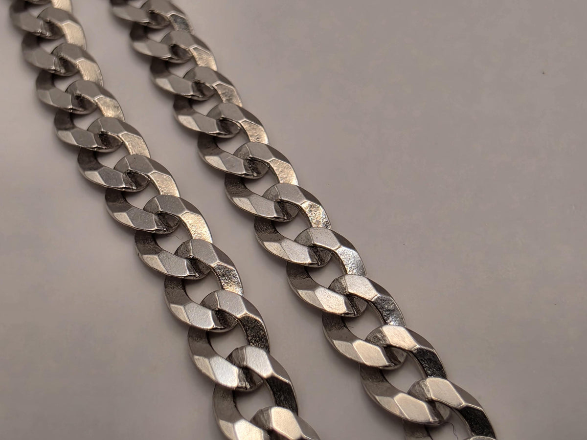 Sterling Silver Curb Chain Necklace | 20 Inch 4mm Link Chain