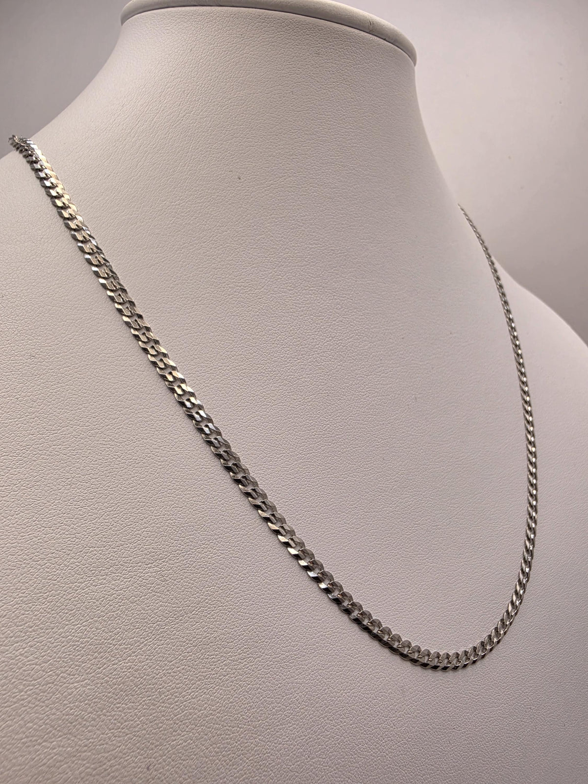 Sterling Silver Curb Chain Necklace | 20 Inch 4mm Link Chain