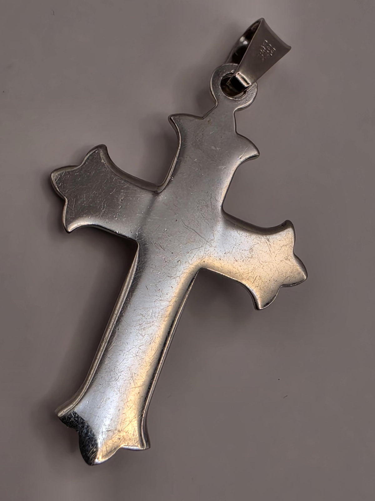 Sterling Silver Crucifix Pendant | Detailed Jesus Cross, 1.5 Inch