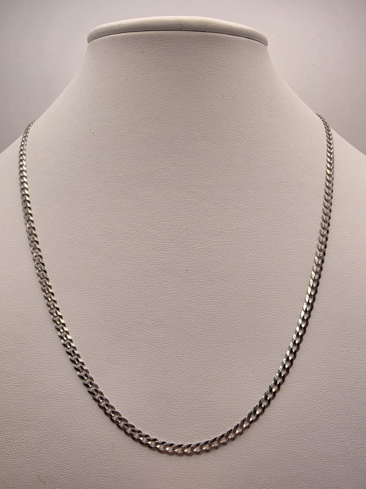 Sterling Silver Curb Chain Necklace | 20 Inch 4mm Link Chain