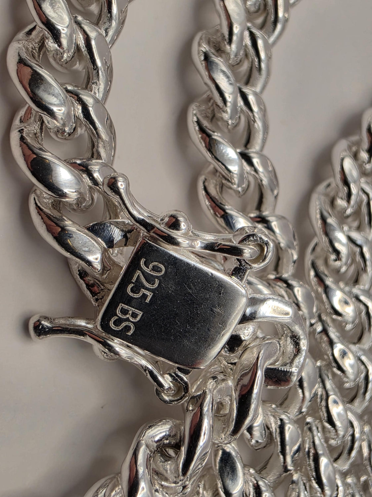 Sterling Silver Cuban Link Necklace 22 Inch 7mm 28.2g Curb Chain Mens Unisex Jewelry | Clamdiggers Forge